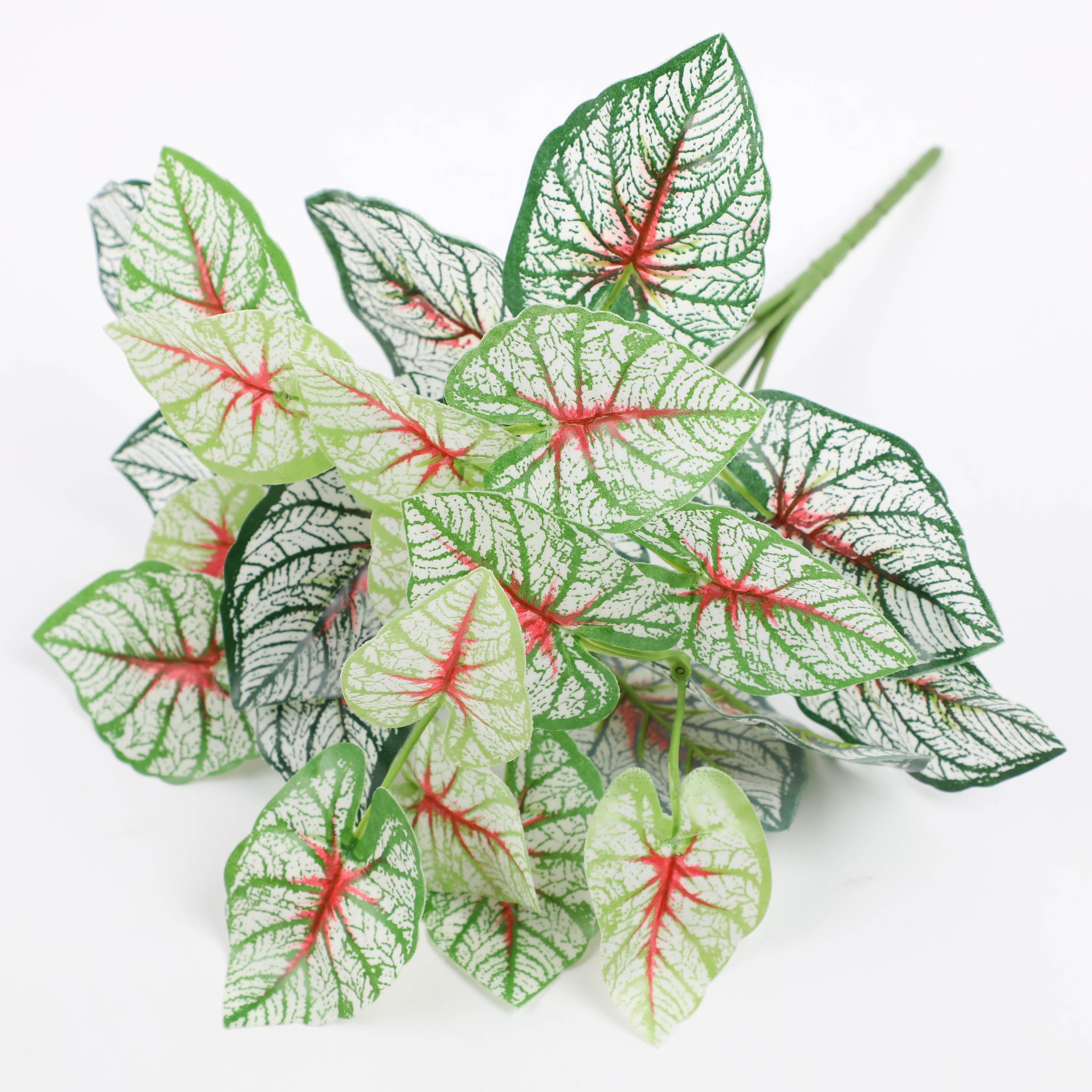 Artificial Plant Faux Bonsai Green Leaf for Indoor Outdoor Decor 1pc