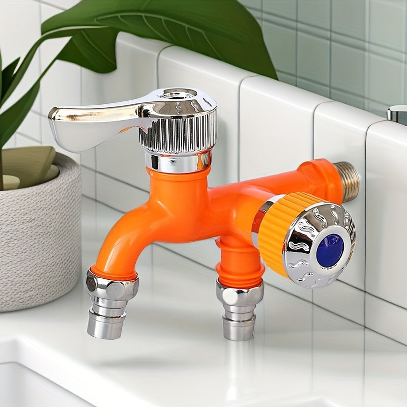 Universal RV Kitchen Faucet Double Water Outlets High Temperature Resistant Anti-Freeze