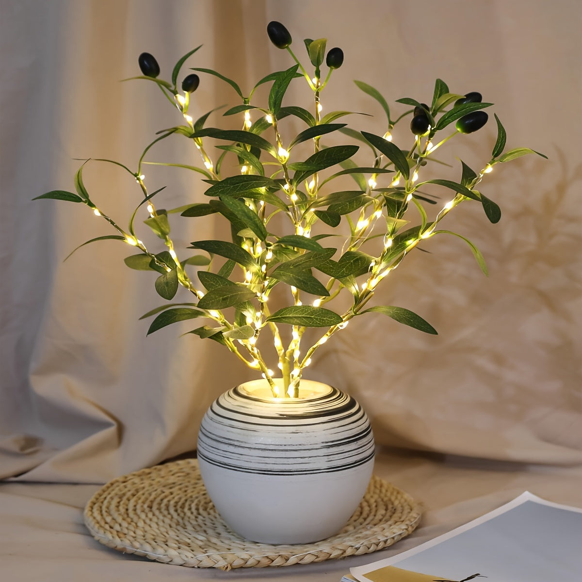 LED Decorative Light for Festive Events and Home Decor Olive Branch String Light