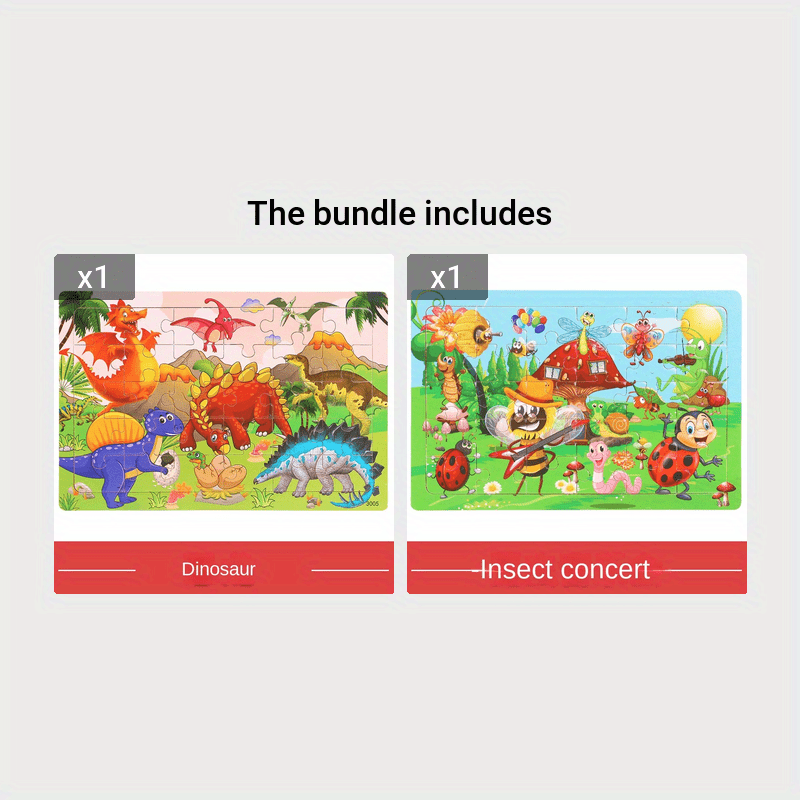 30-детальный деревянный пазл с динозаврами для детей, образовательная игрушка с красочной картой