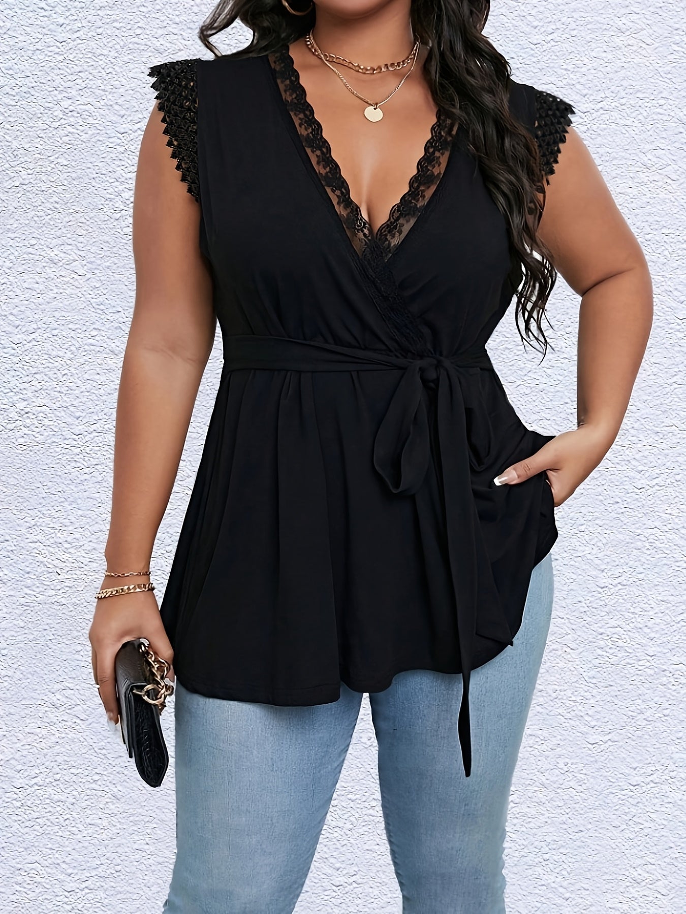 Plus Size Women's Short Sleeve Ruffle Shirt with Collar Summer Casual Top