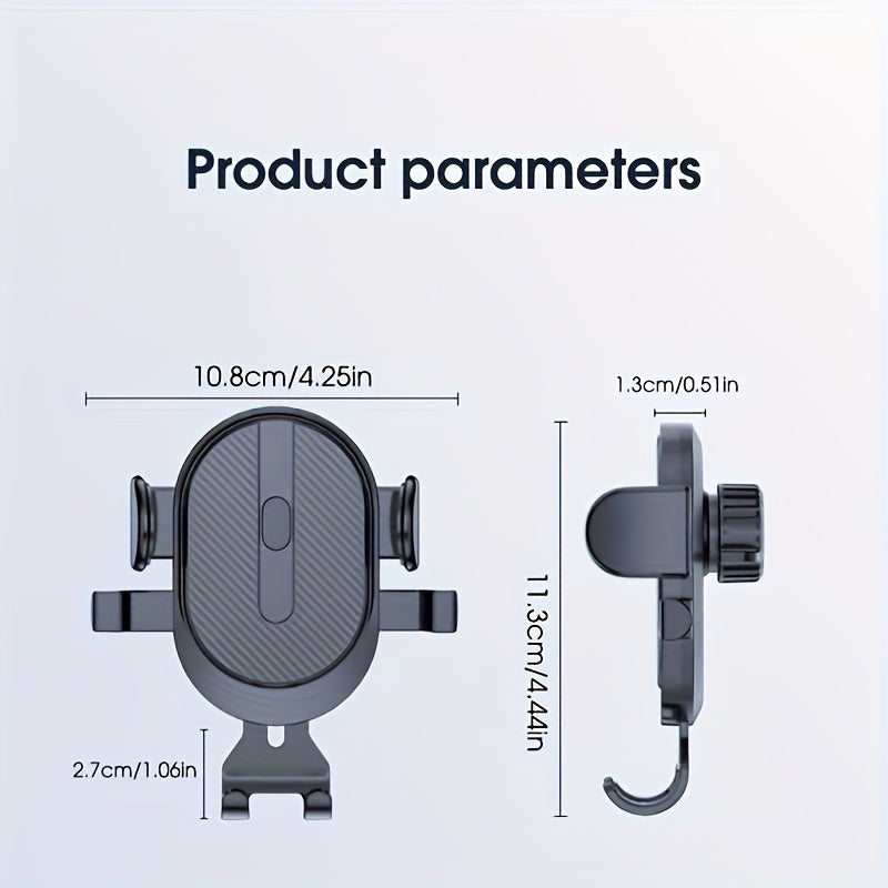 Soporte universal para teléfono de coche, soporte de gravedad para tablero, soporte ajustable de 360 grados