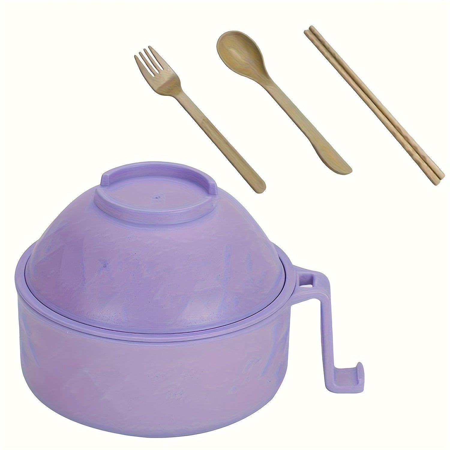 Набор безопасных для микроволновки мисок для рамена с палочками и кастрюлей для общежитий и бэнто