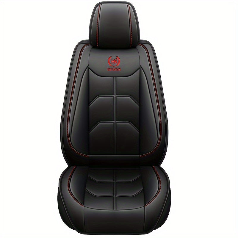 Universal Faux Leather Car Seat Cover for Front Seats, Hand Washable