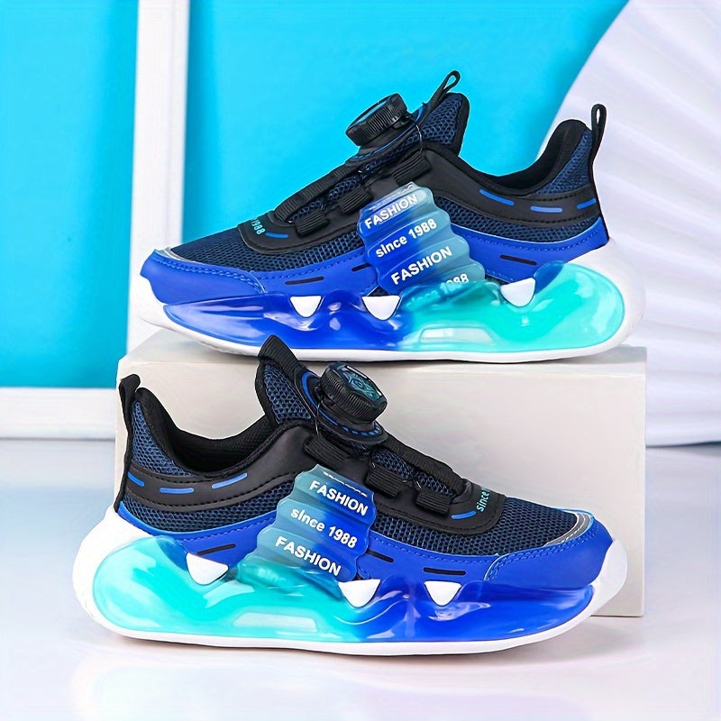 Boys' Breathable Mesh Running and Basketball Shoes Low Top Spring Autumn 2024