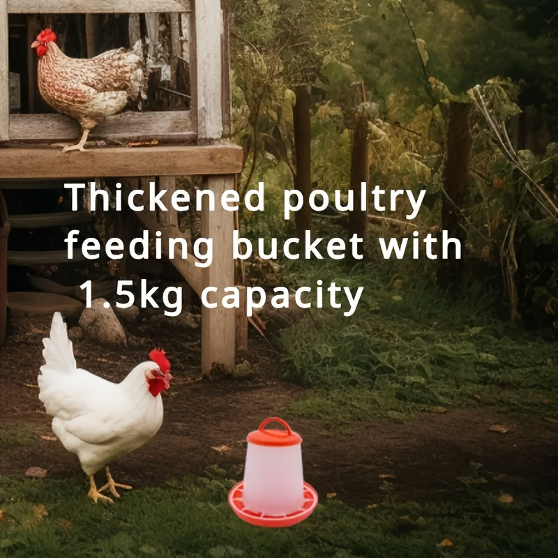 Automatic Bird Waterer and Feeder for Chickens Ducks Geese Quails Small Birds Durable Plastic