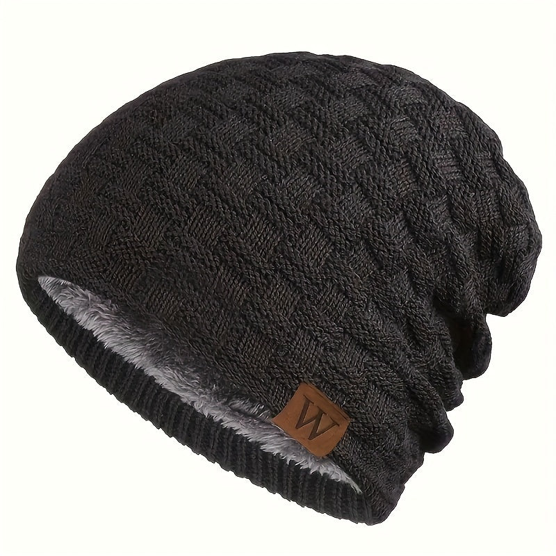 Men's Fleece Lined Winter Hat for Cycling Skiing Ear Protection
