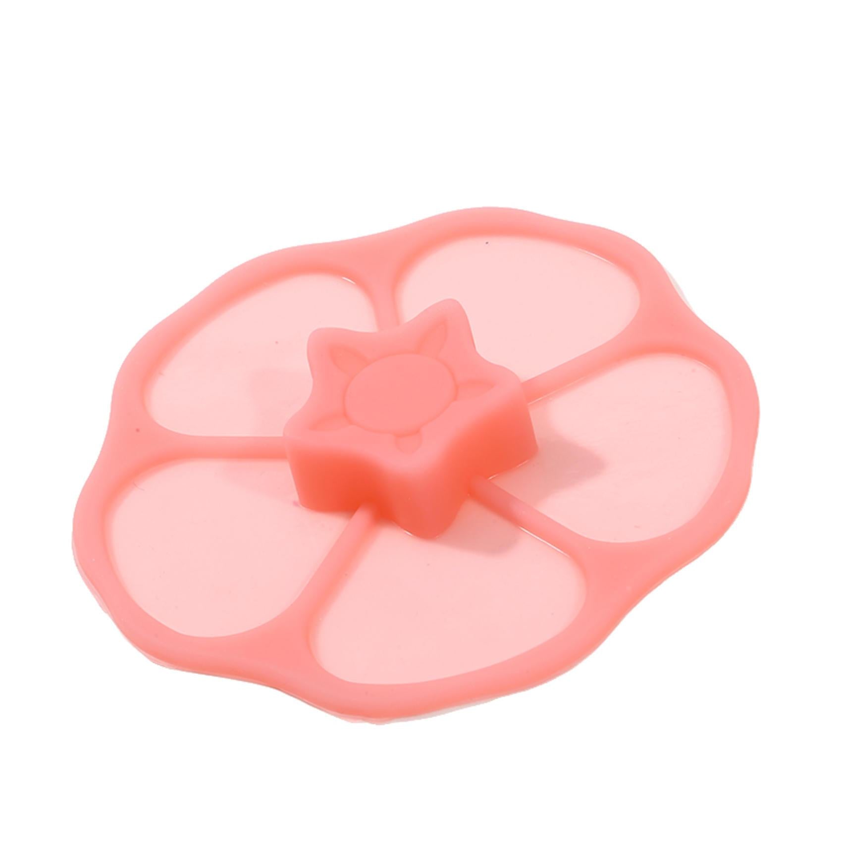 Silicone Flower-Shaped Cup Lid Leak-Proof Dust-Proof Food Safe Cover