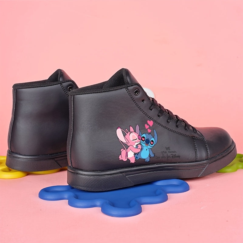 Unisex Casual Canvas Sneakers - Black White All-Season Comfort Low High Top