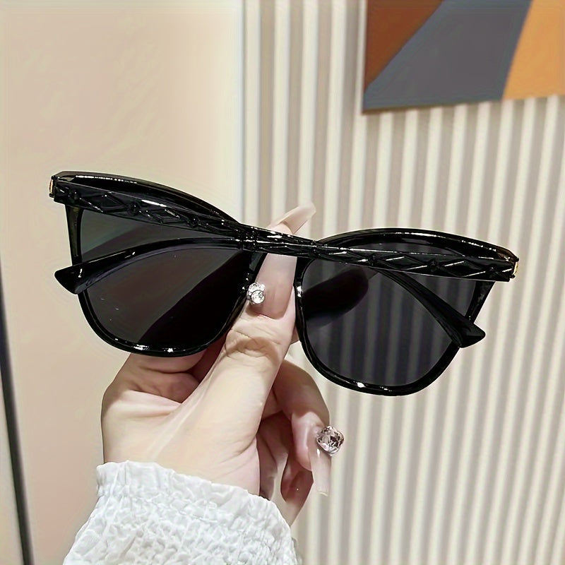 Crossbody Fashion Sunglasses for Women Rice Cat Eye Summer Travel Party Street Style