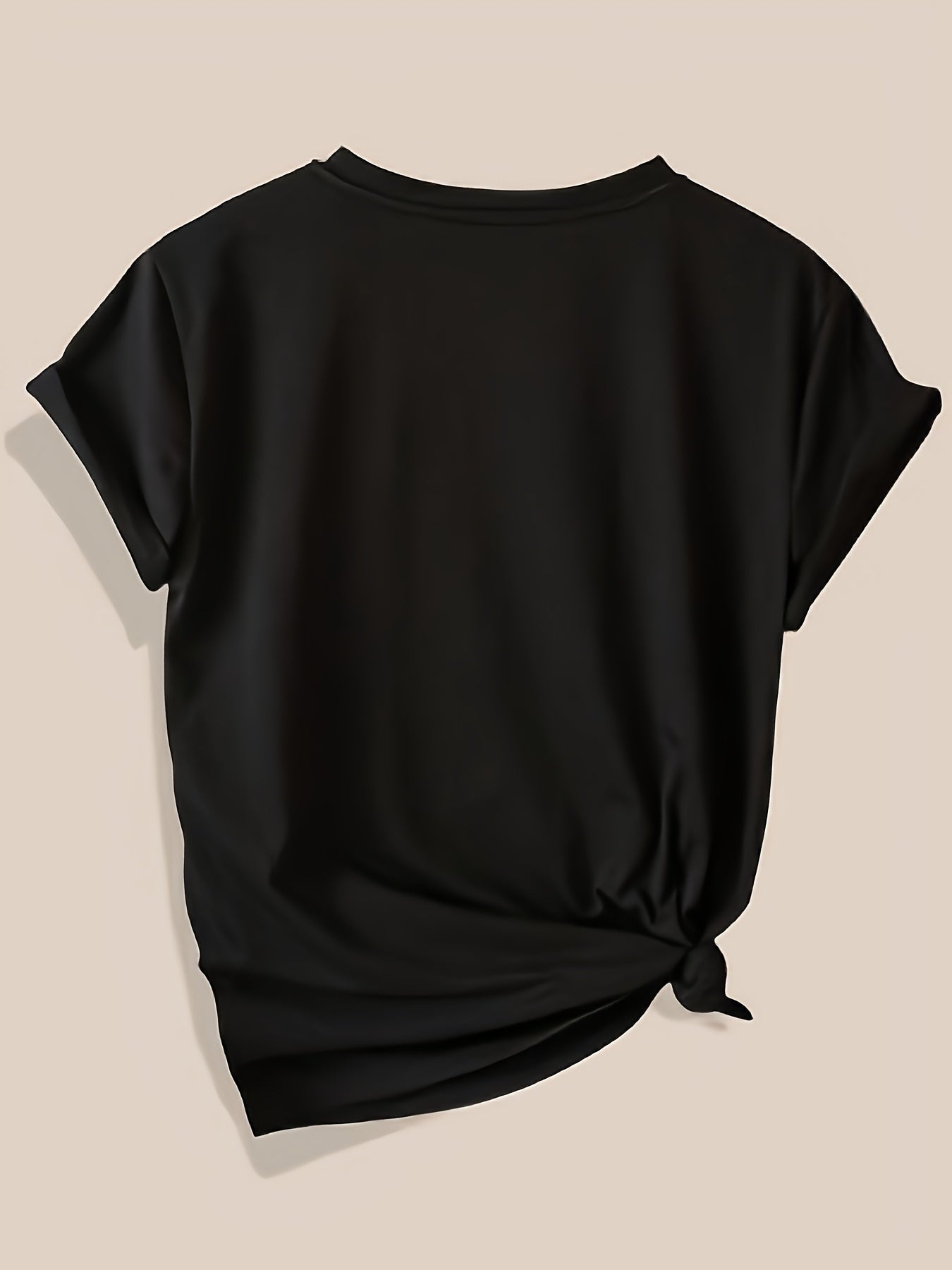 Women's Summer Casual T-Shirt With Flower Dragonfly Print Short Sleeve Multiple Colors