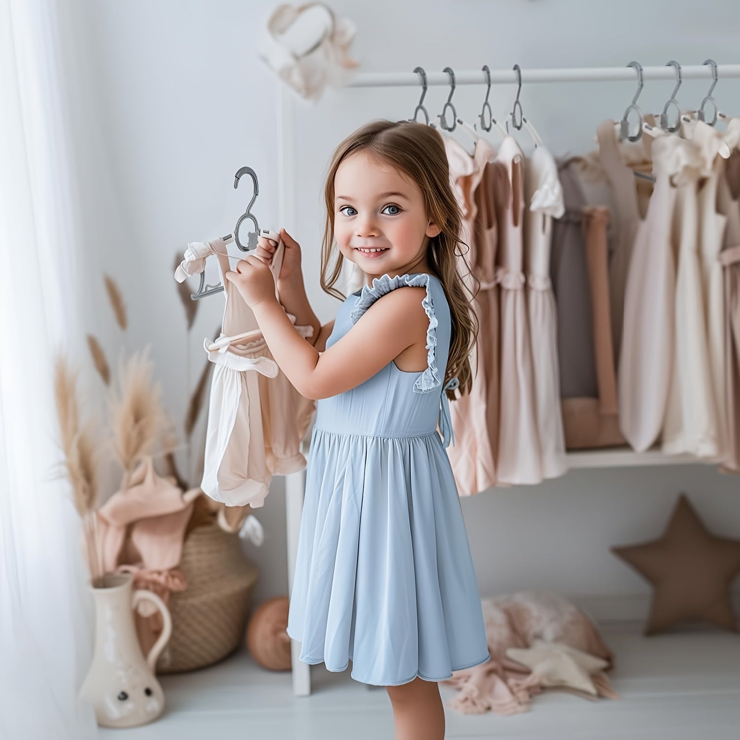 Adjustable Retractable Clothes Hanger Gray Suitable for Any Occasion