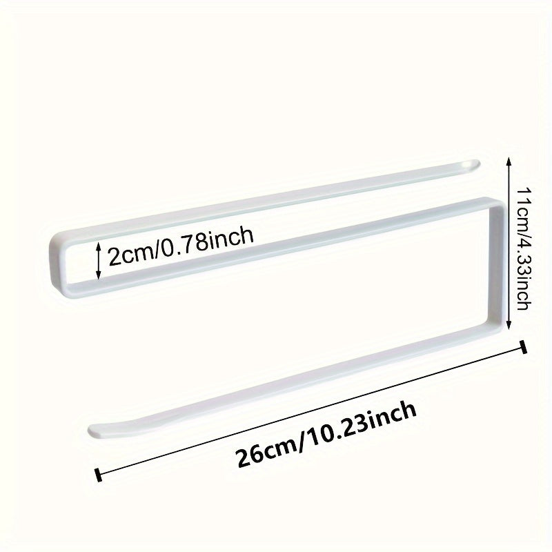 Organizador de almacenamiento para papel de cocina en estante de gabinete no perforado