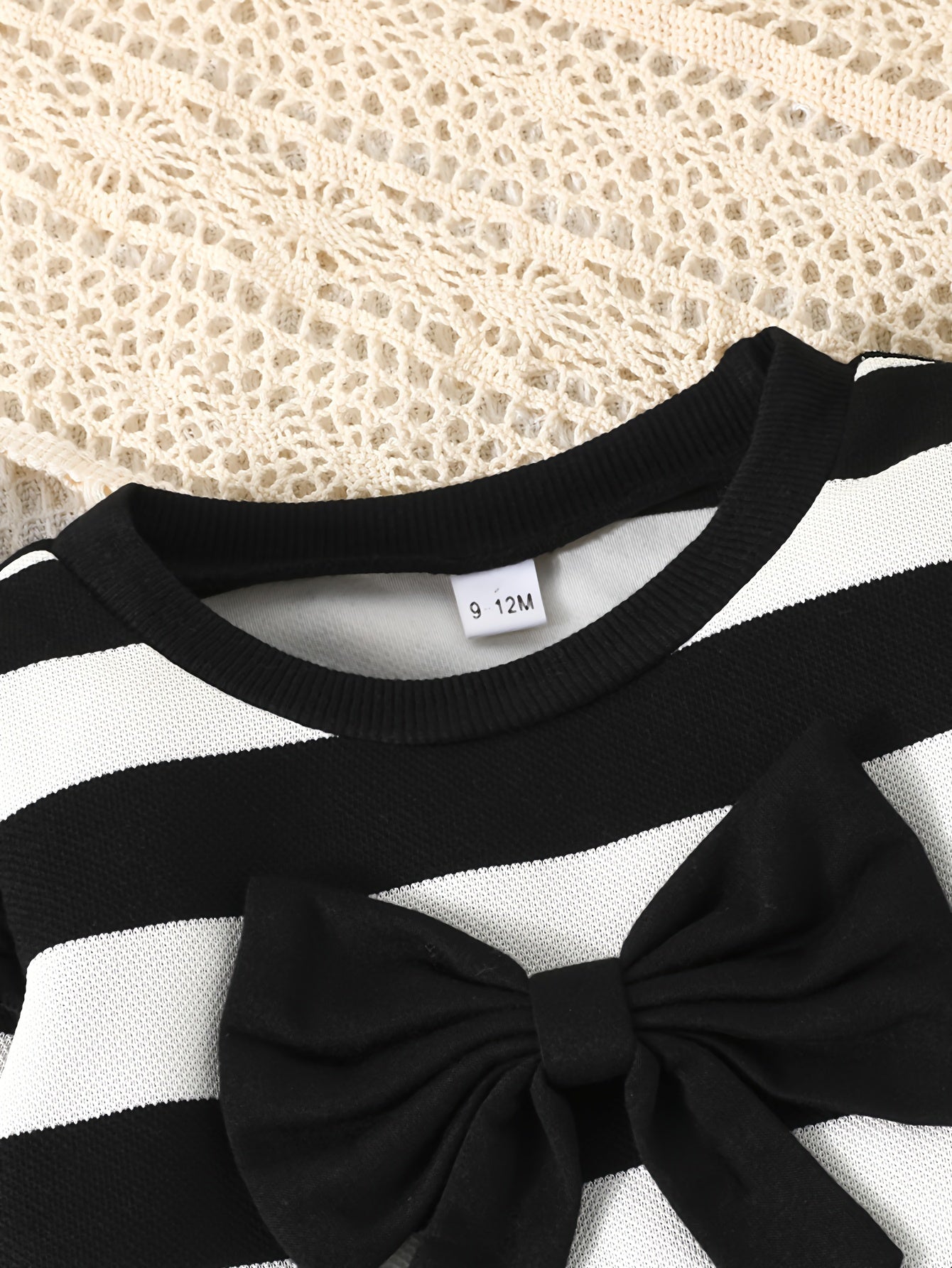 Girls Casual Outfit with Striped Top and Bell Pants for Spring and Fall