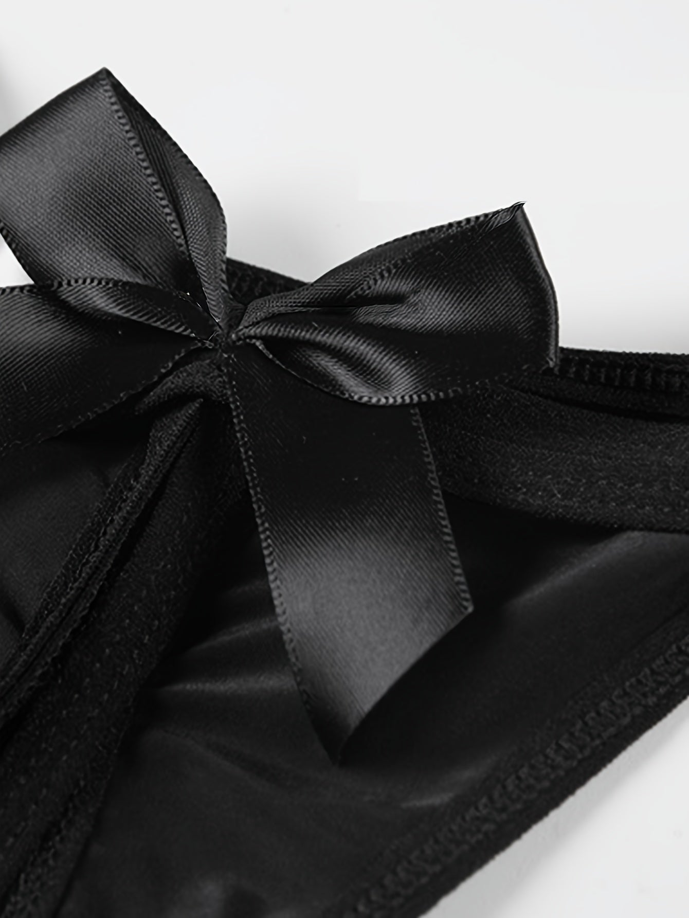 Qora kamon past bel thong - Jozibador va qulay ayollar ichki kiyimi