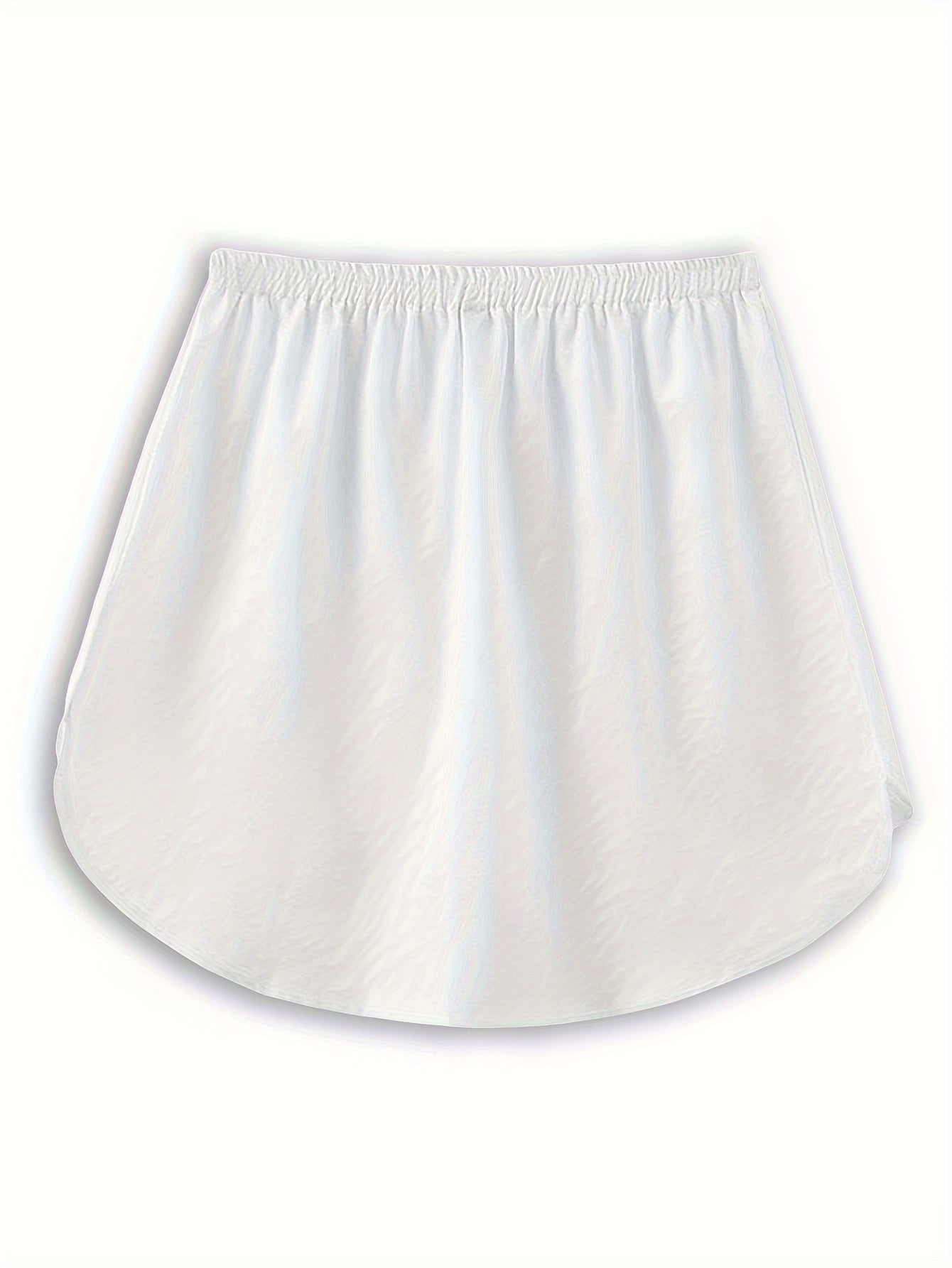 Women's Loose Waist Shirt Skirt With Front and Back Vertical Drop