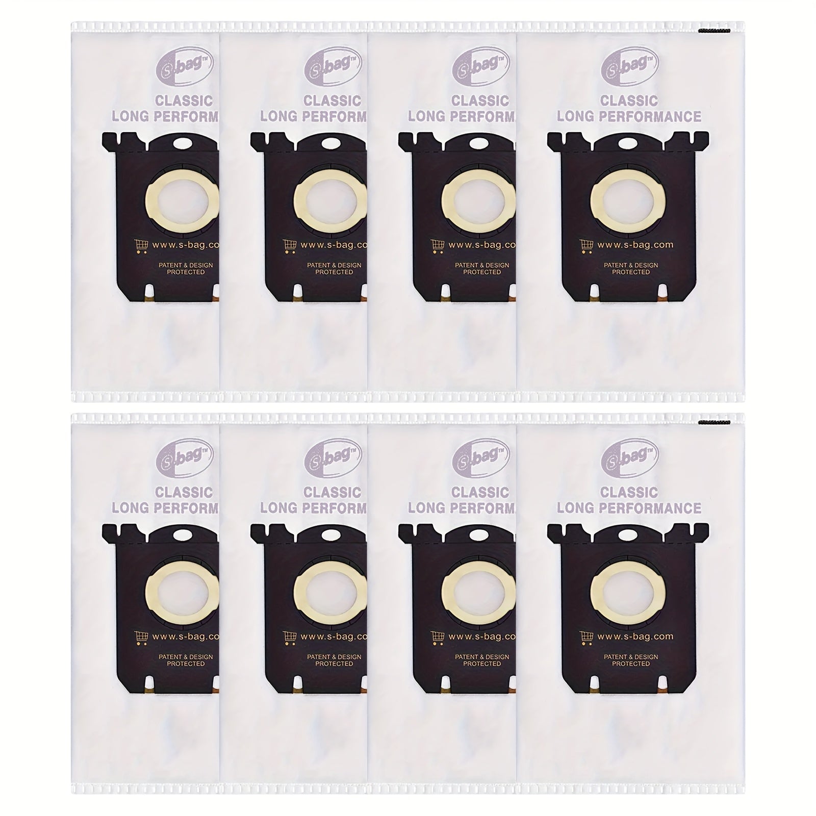 Pack of 2-12 Durable Plastic Vacuum Bags for Electrolux Classic S Models
