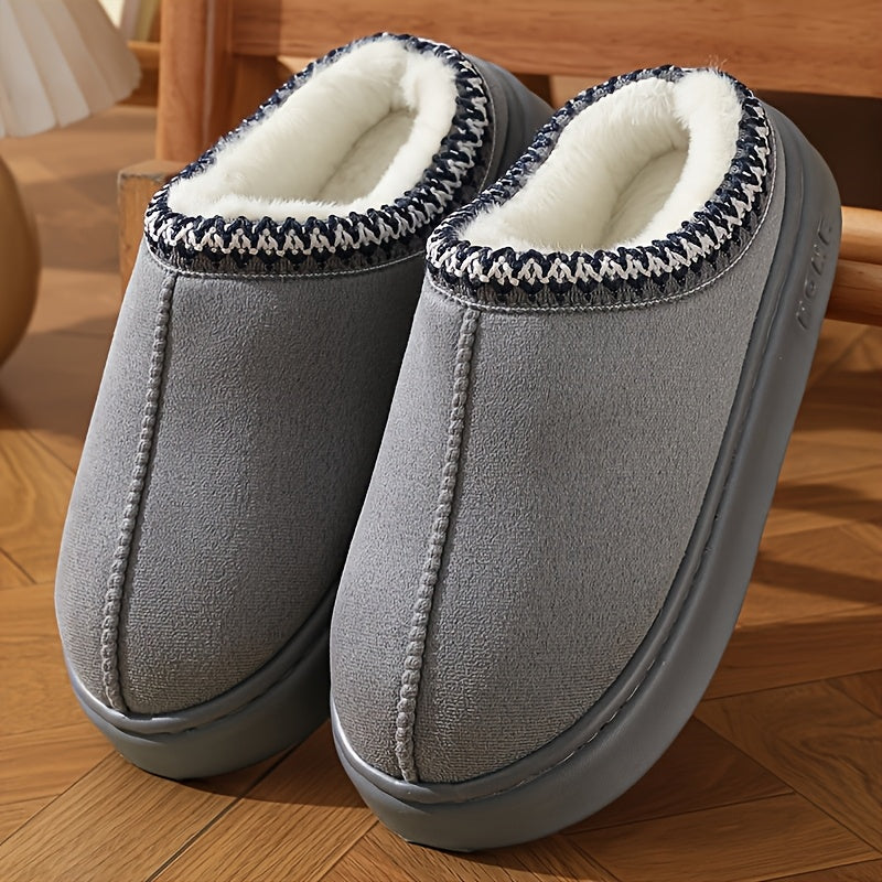 Women’s Cozy Faux Fur Slip-On Loafers Casual Indoor Outdoor Shoes