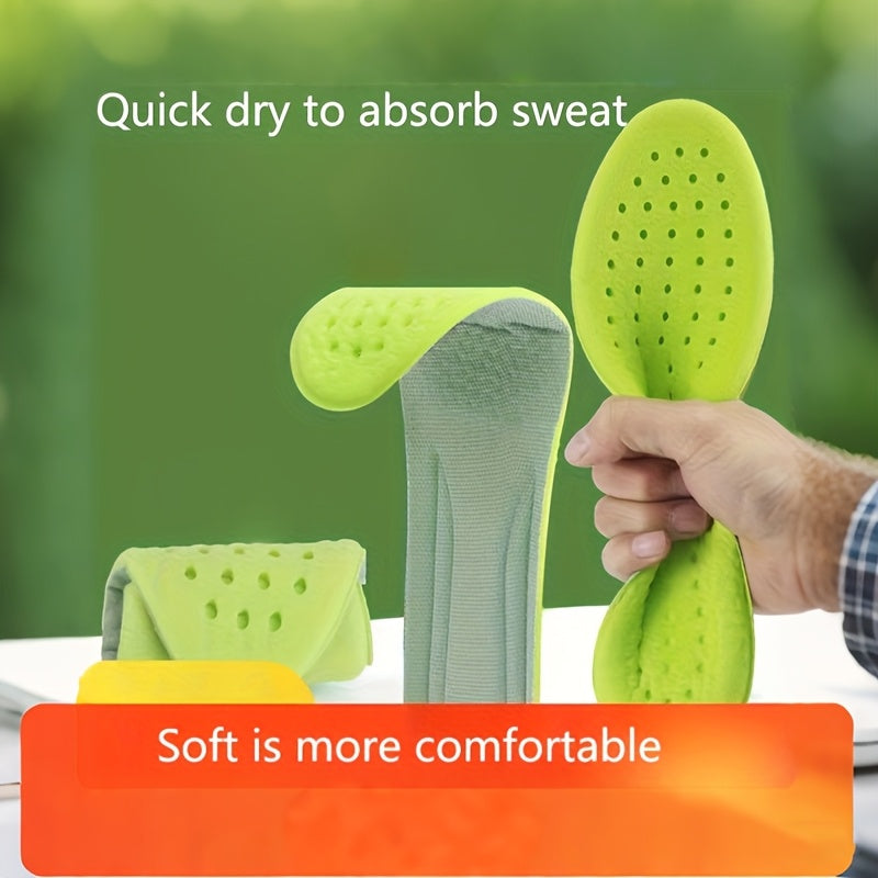 Unisex Cushioned Insoles with Arch Support Soft Breathable Shock-Absorbing
