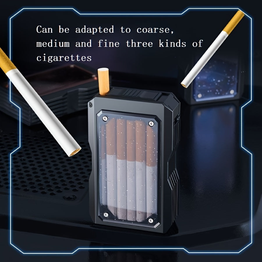 Unisex Metal Cigarette Case Holds Multiple Sizes Portable Gift