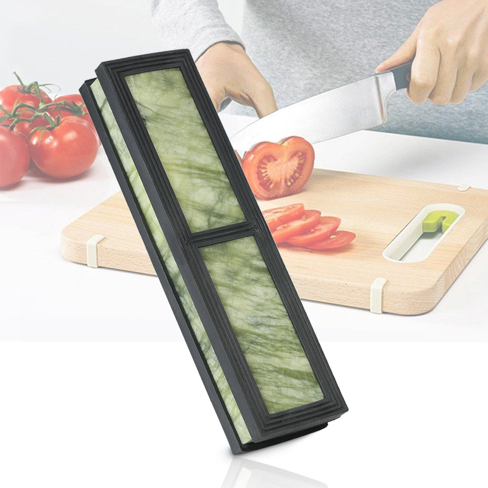 10,000 Grit Emerald Sharpening Stone with Non-Slip Holder for Kitchen Knives