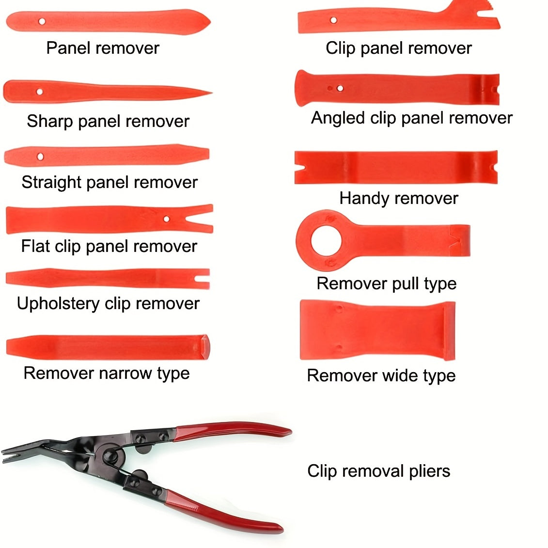 231pcs Car Trim Removal Tool Kit Interior Dashboard Panel Disassembly Set