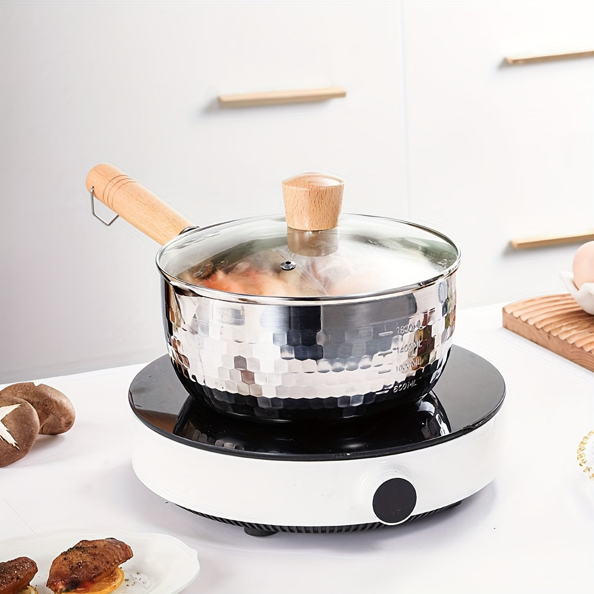 Tempered Glass Cookware Lid for Pots and Pans 16cm 18cm 20cm 22cm 24cm