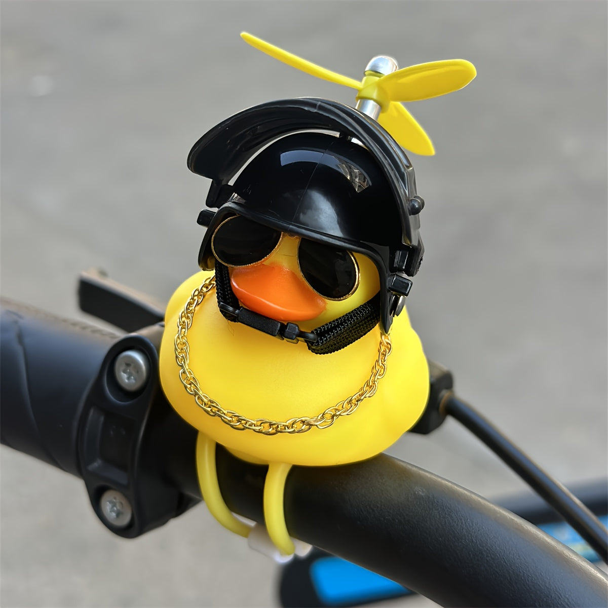 Motorcycle Bicycle Dashboard Decor PVC Windbreaking Duck Helmet Glasses