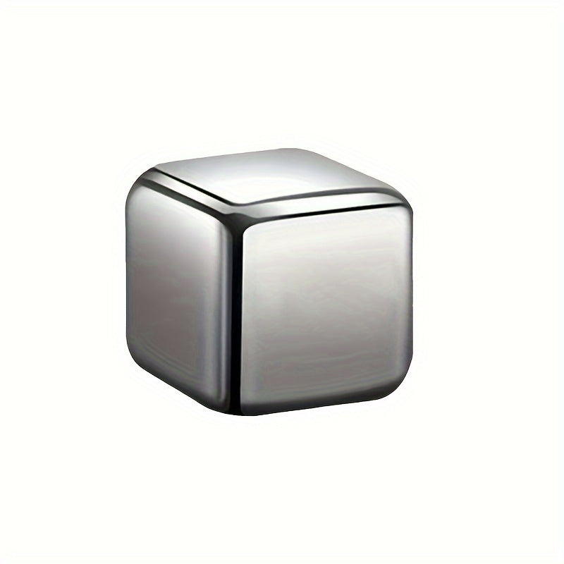 Set of 8 Stainless Steel Whiskey Stones Reusable Ice Cubes for Drinks No Melting