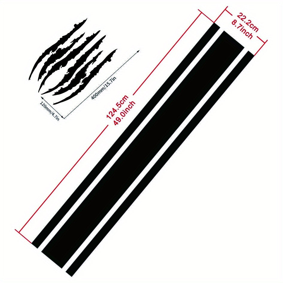 Car Scratch Stickers Personalize Your Vehicle Unique Ghost Claw Design