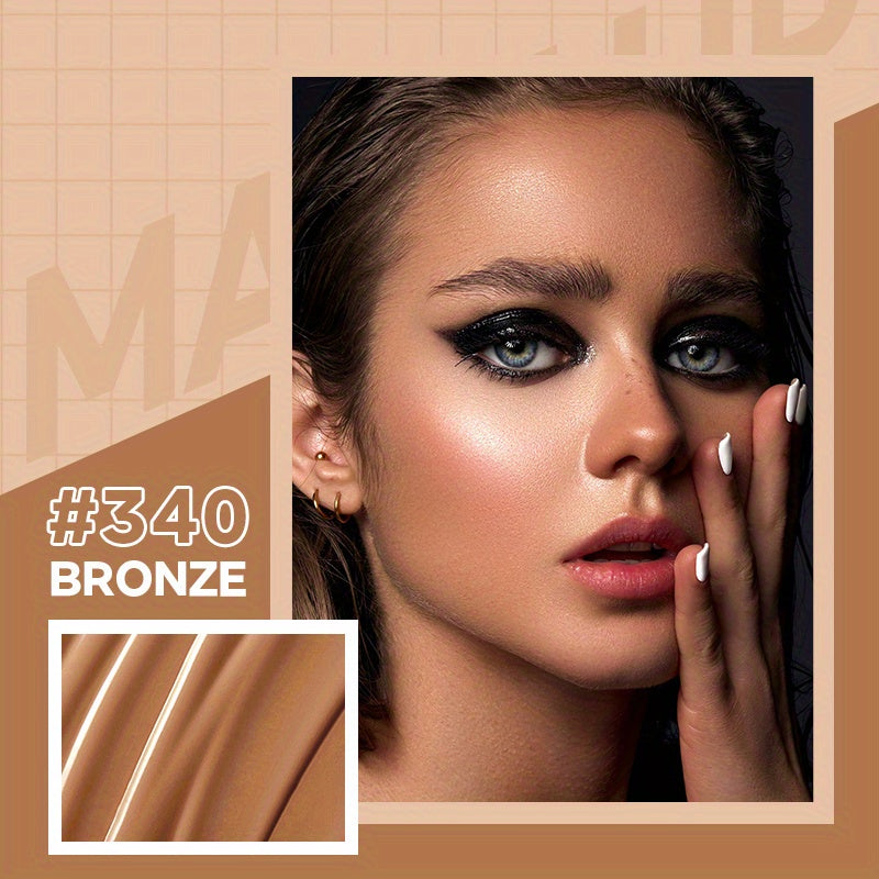 Women Full Coverage Matte Liquid Foundation Oil-Free Cover Blemishes Dark Spots