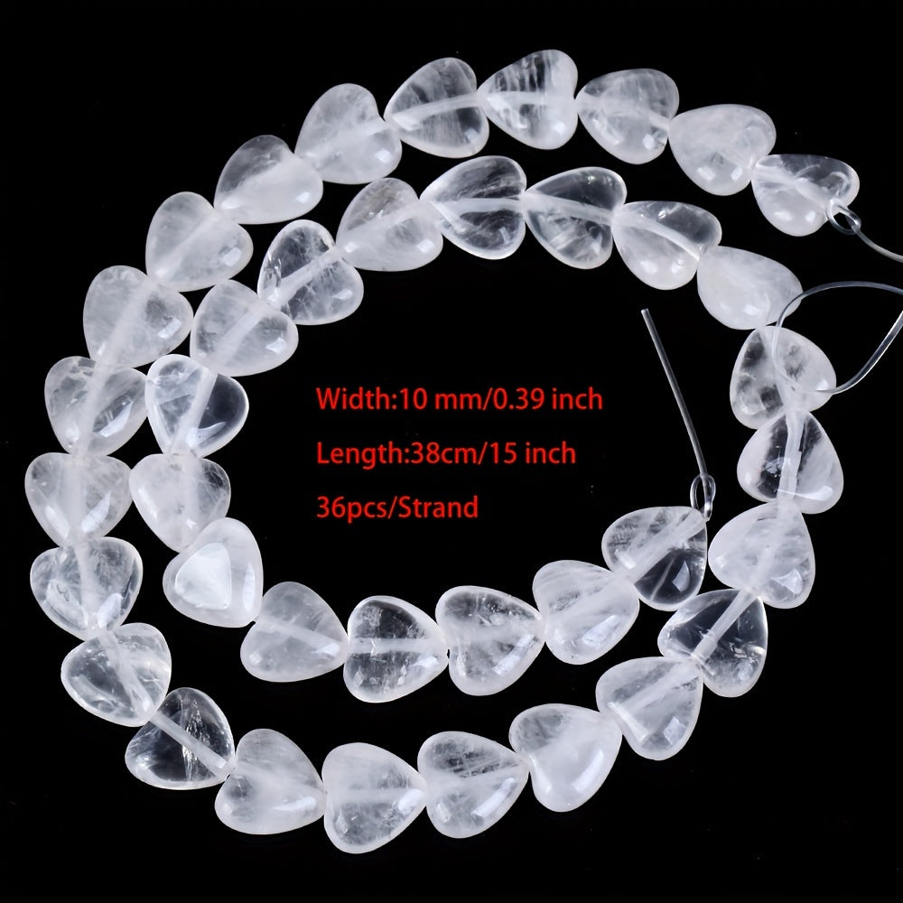 Heart-Shaped Stones Set 10mm Rose Quartz Lapis Lazuli Amazonite for Jewelry Making