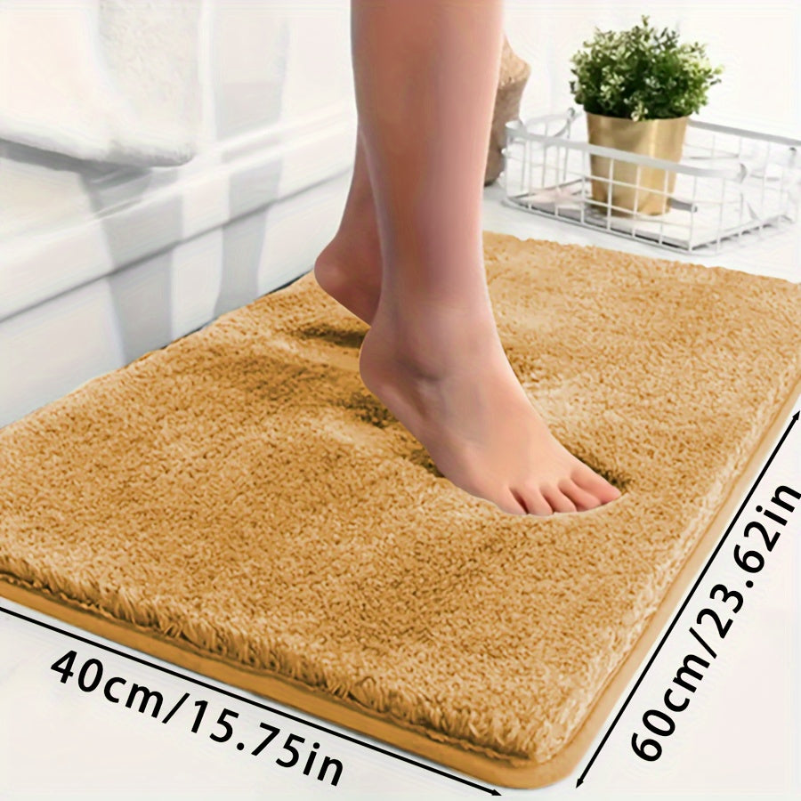 Ultra-Soft Non-Slip Absorbent Bathtub Mat for Bathroom and Laundry