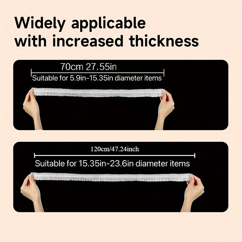 Kichik jihozlar, mikroto'lqinli pech, guruch pishirgich va changyutgich uchun bir martalik chang qopqog'i - oshxona tozalash va tartibga solish uchun shaffof plastik sumka, 15 dona va 30 dona mavjud.