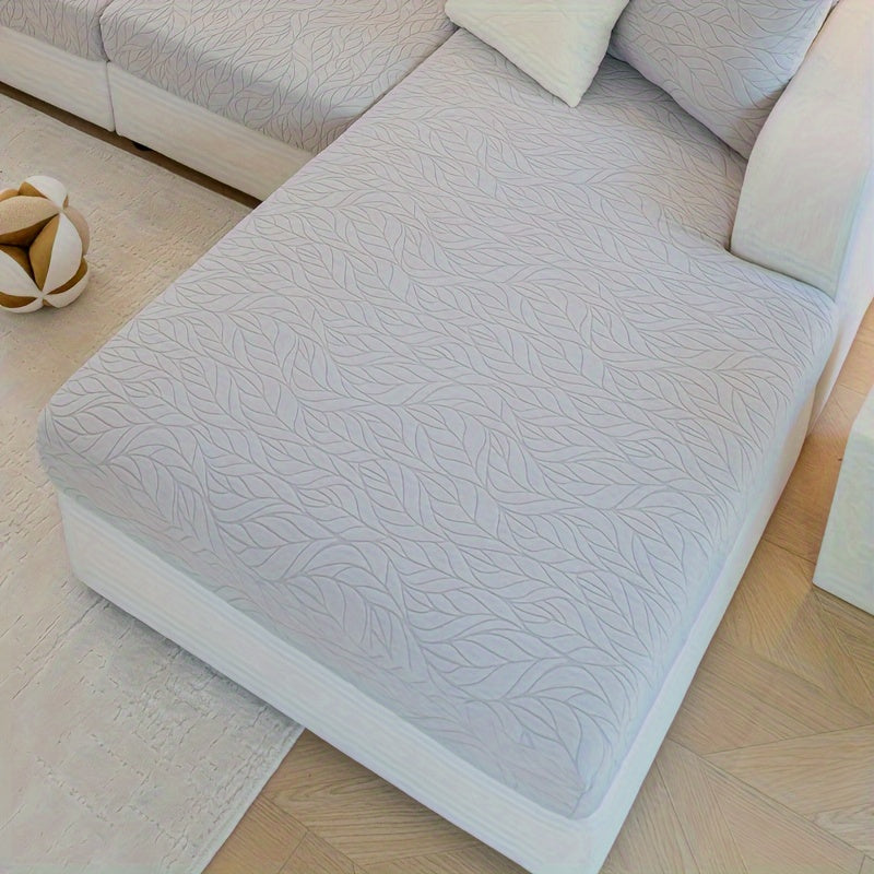 Чехол для дивана из жаккардовой ткани, растяжимый и стойкий к пятнам, универсальный размер для всех сезонов, нескользящий чехол для дивана для домашнего декора.