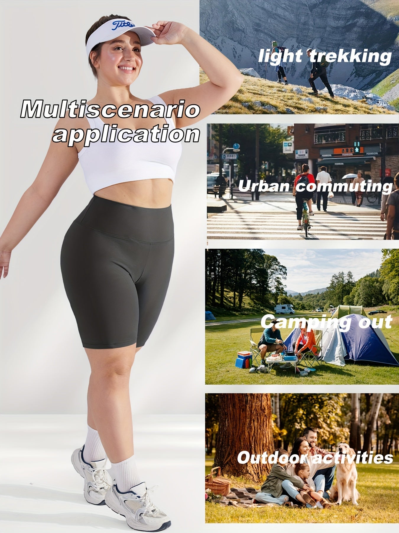 Women's High-Waist Butt-Lifting Shapewear Shorts Stretchy Comfortable Fitness Exercise