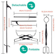 Durable Firepit Tool Set with Heat-Resistant Tongs and Steel Poker for Indoor Outdoor Use