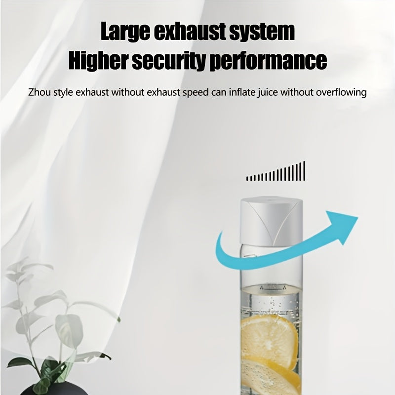 Botella de agua con burbujas portátil para agua con gas, baja en calorías, sin aditivos