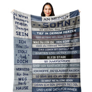 Cozy Gray Flannel Throw Blanket for Couch Bed Travel Gift for Son Graduation Christmas