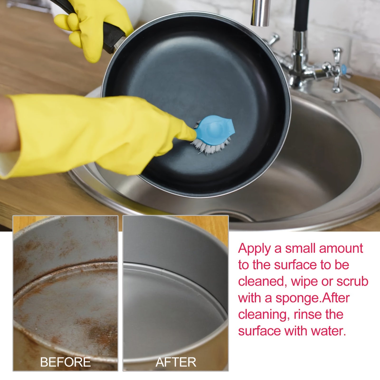 Multi-Functional RV Interior Cleaner for Kitchens and Sinks Rust and Grease Remover