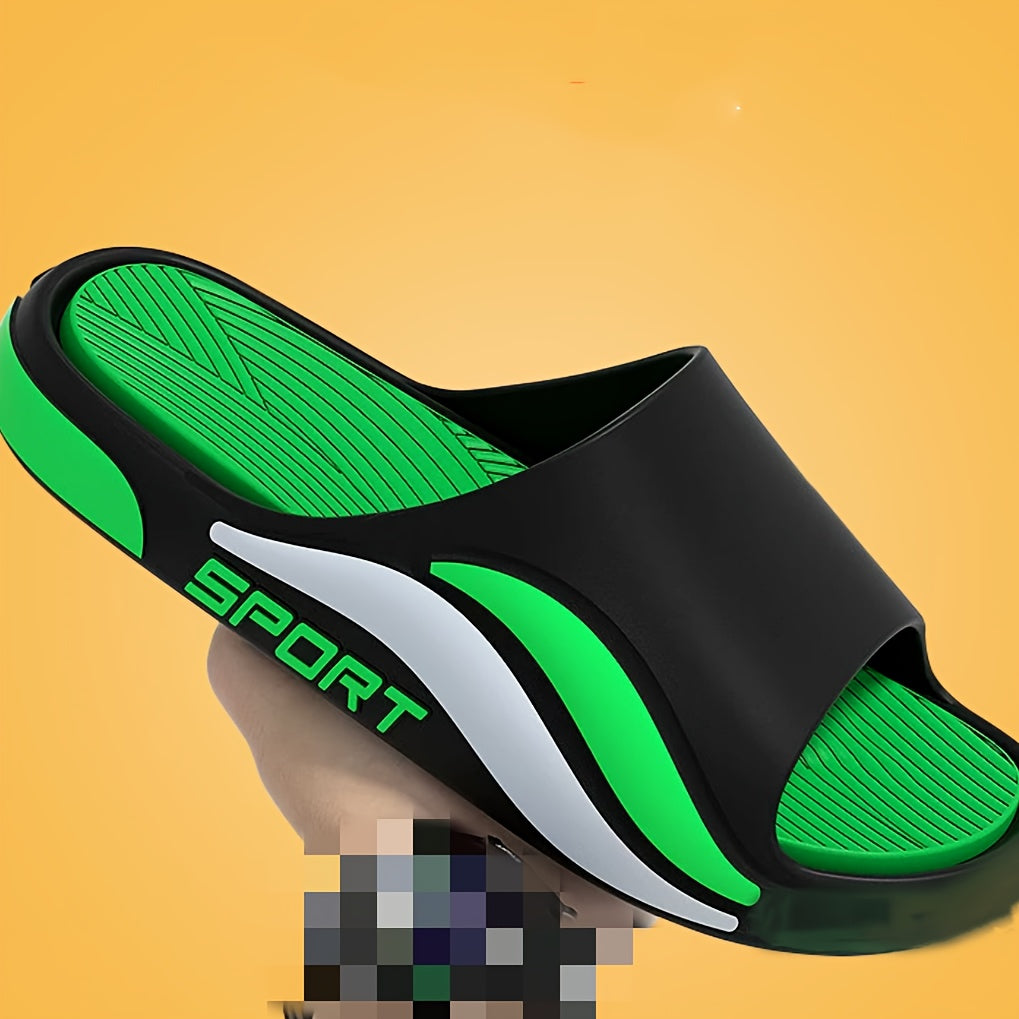 Men's PVC Slip-On Slides for Casual Indoor and Outdoor Wear