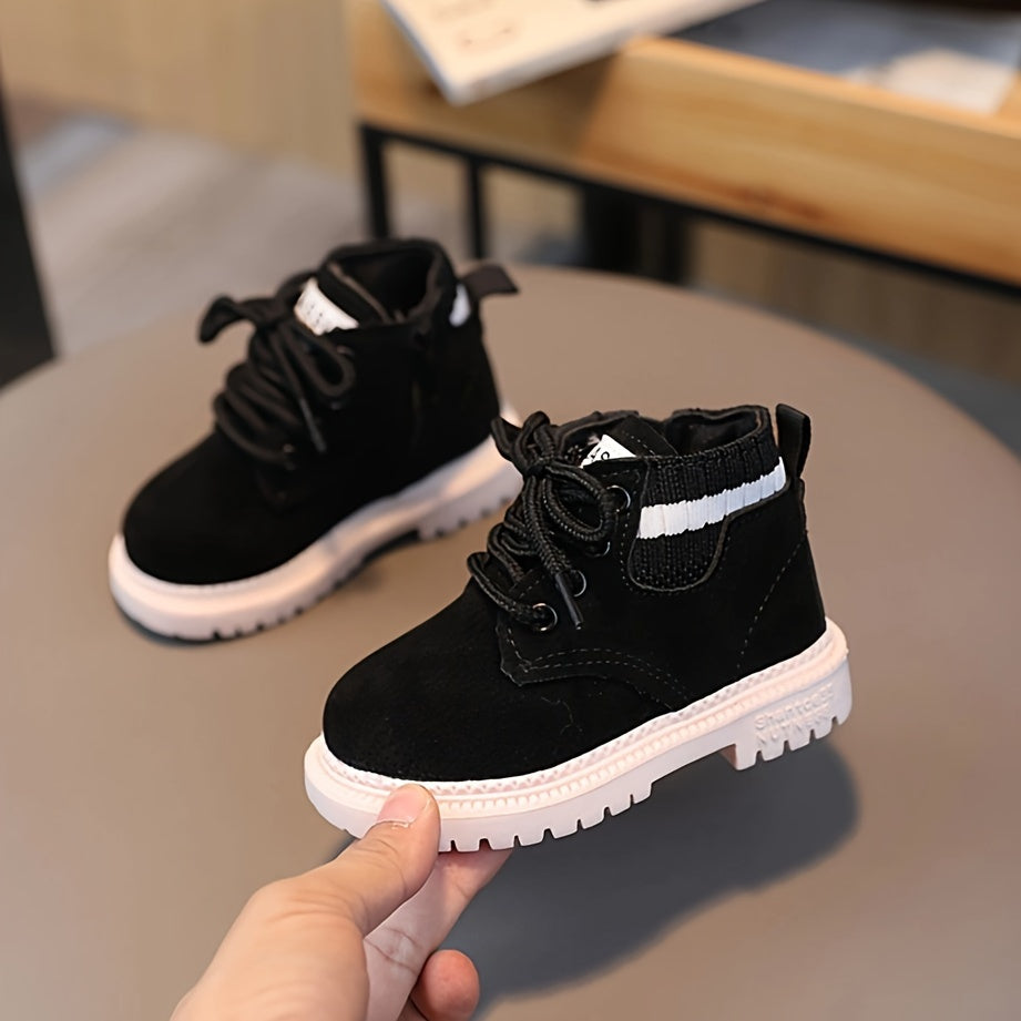 Boys Non-Slip Zipper Boots for Spring and Winter Casual Comfortable Stylish