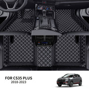 Автомобильные коврики из искусственной кожи, комплект из 3 штук, всесезонные, прочные, легко очищаются