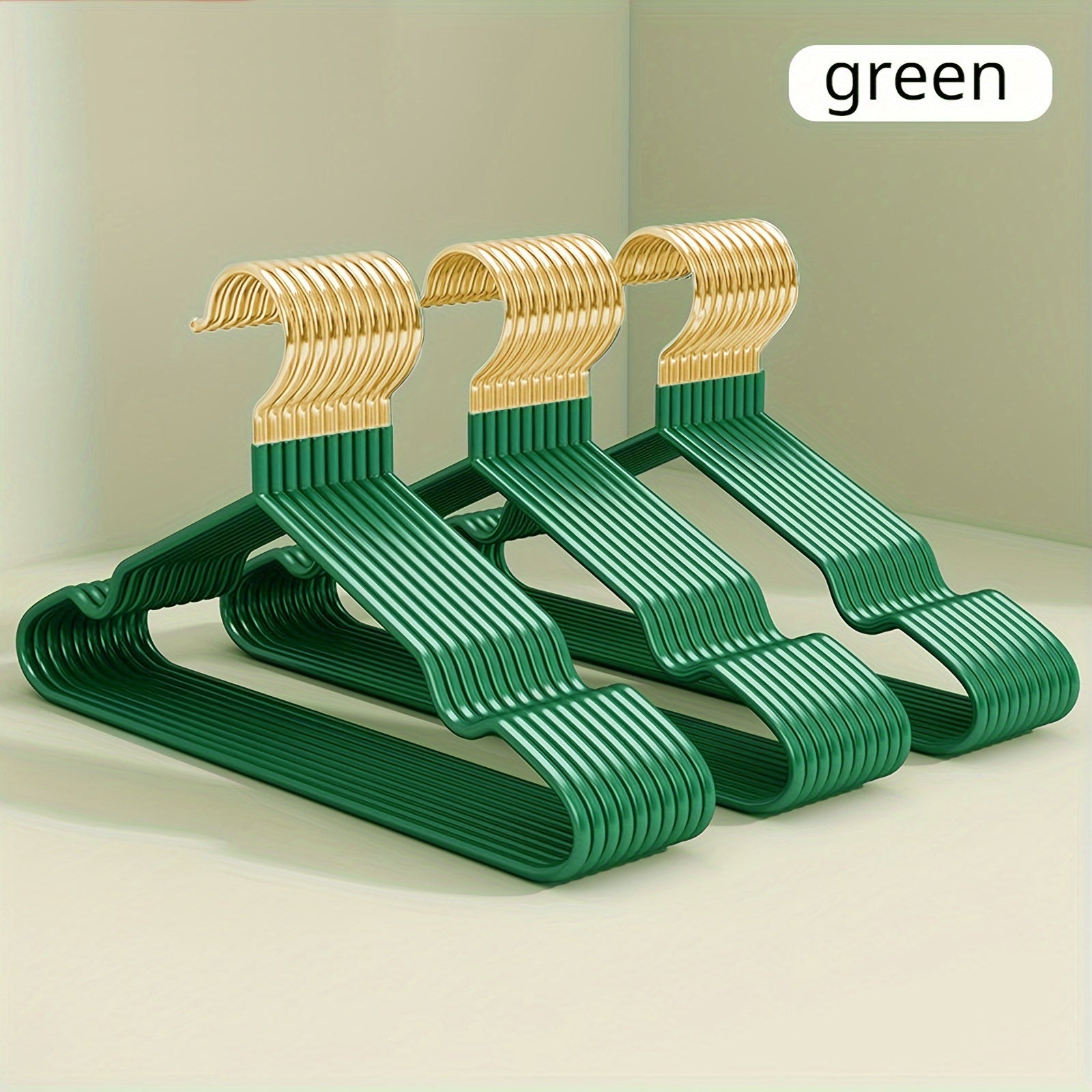 Juego de 60/30/10 perchas de metal para ropa para organización del armario