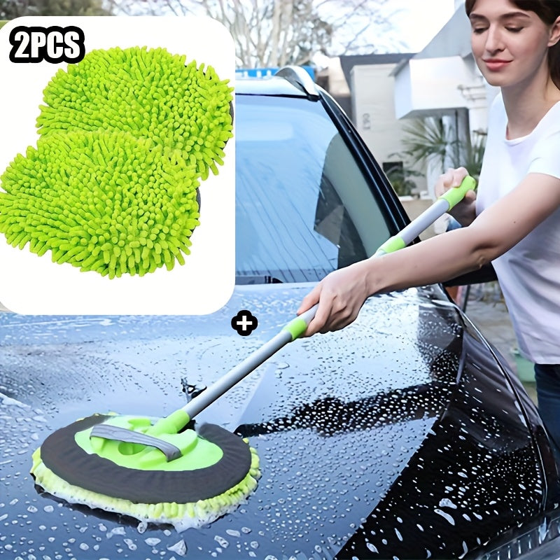 Щетка-микрофибра для мойки автомобиля с длинной ручкой для детайлинга и очистки