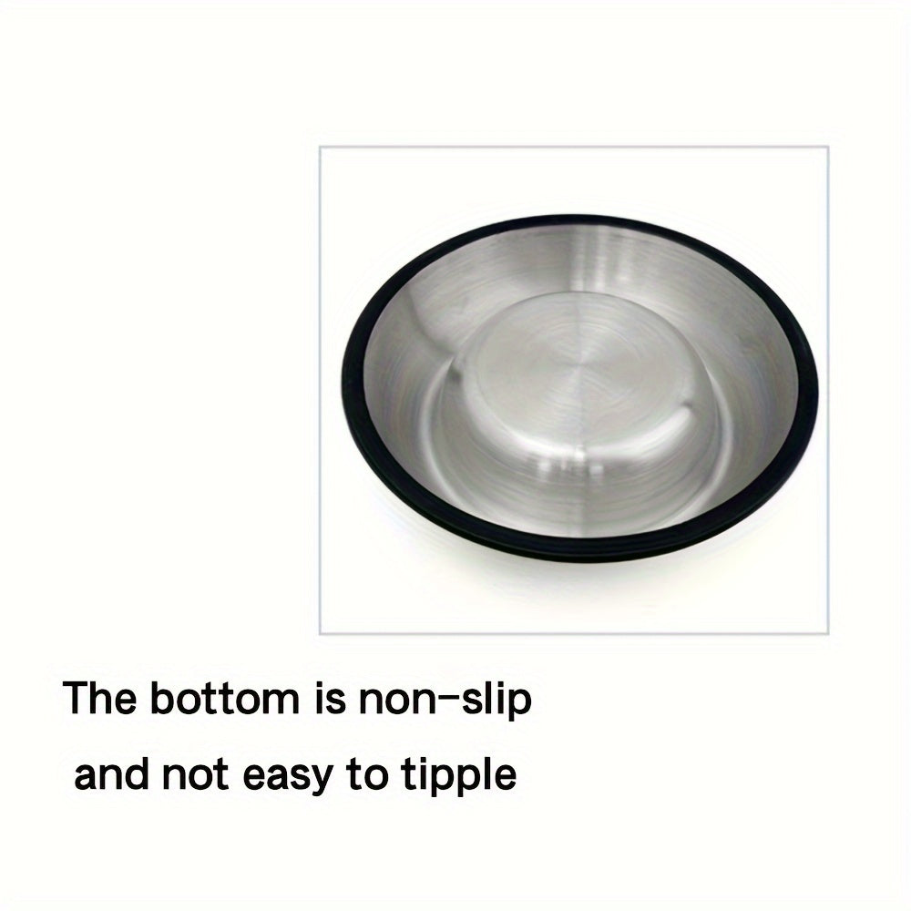 Индивидуальная миска для собак из нержавеющей стали с нескользящей основой для собак от маленьких до больших