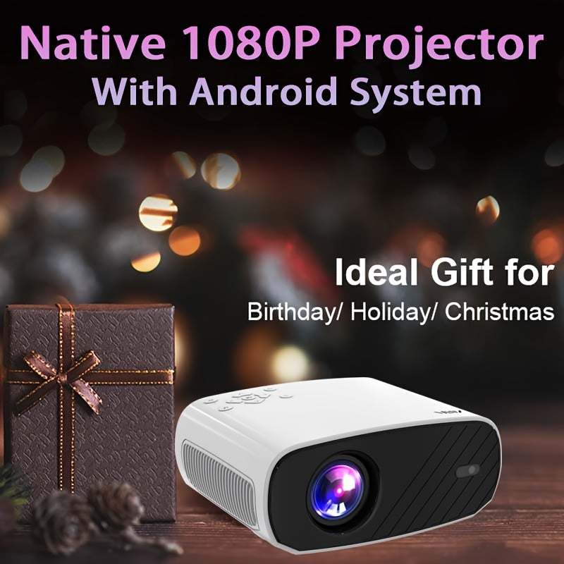 Portable Android Home Theater Projector Full HD WiFi 4K Compatible