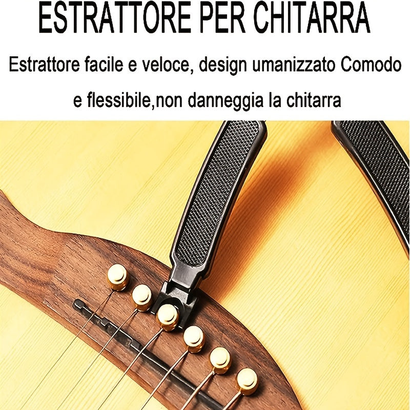 Multifunctional Guitar String Winder Tool with Reel and Cutter for Electric and Acoustic Instruments