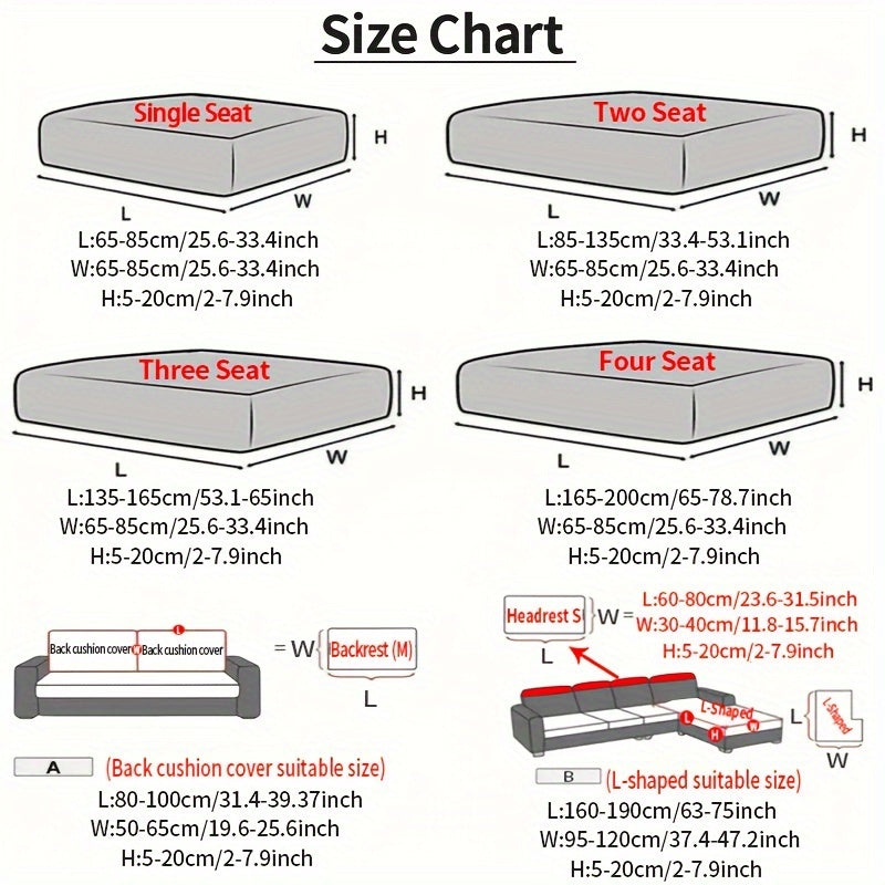 Wheat Sheaf Pattern Plush Sofa Cover Elastic Fit for 1-4 Seater Non-Slip Machine Washable