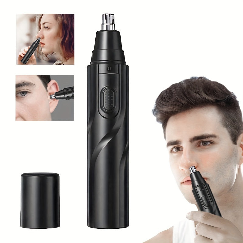 Battery-Operated Electric Nose Ear Eyebrow Facial Hair Trimmer for Men Women